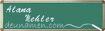 Alana Mehler Visitenkarte